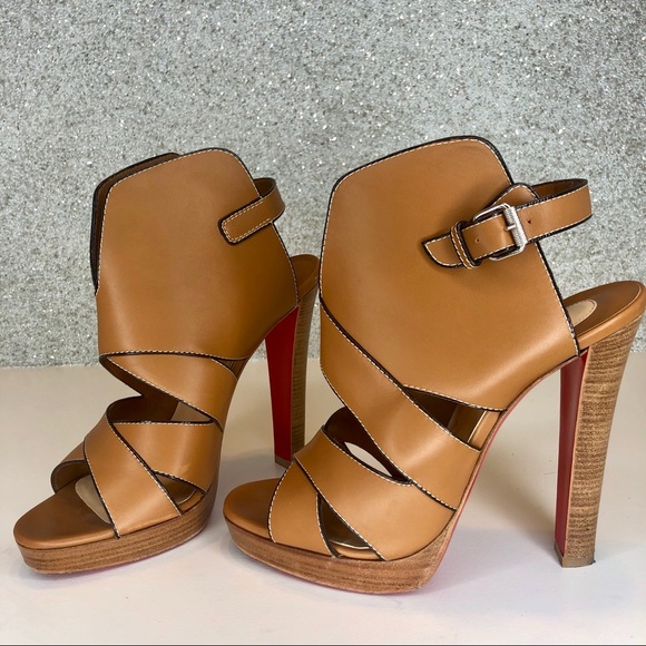 🔴SOLD🔴 Louboutin Apron Lili 120 Calf platform 40 - Picture 2 of 8